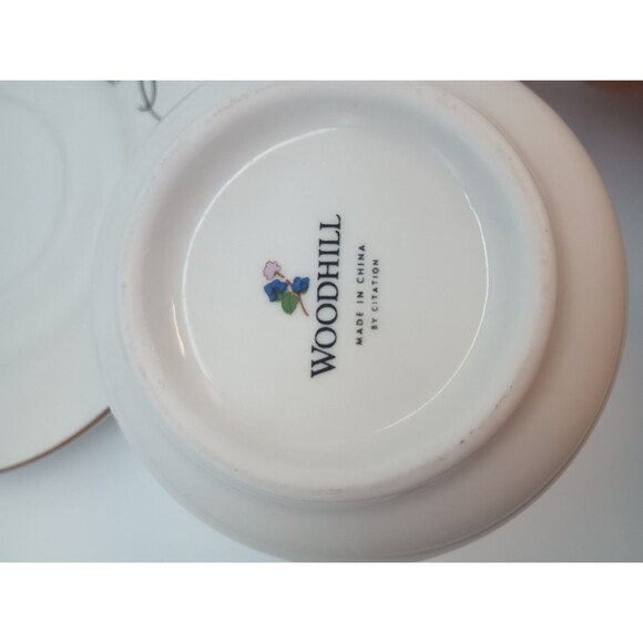 Woodhill By Citation Cups With Saucers Botanical Flowers Spring Summer Tea... - Picture 5 of 7